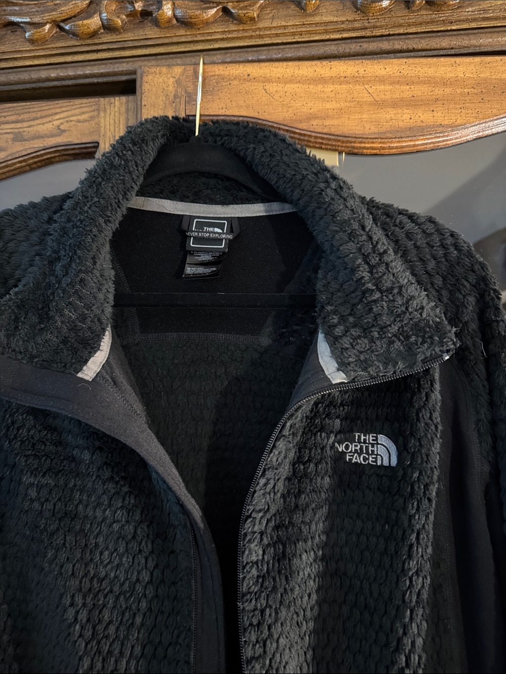The North Face Women's Black Teddy Fleece Jacket - full zip - Picture 2 of 11